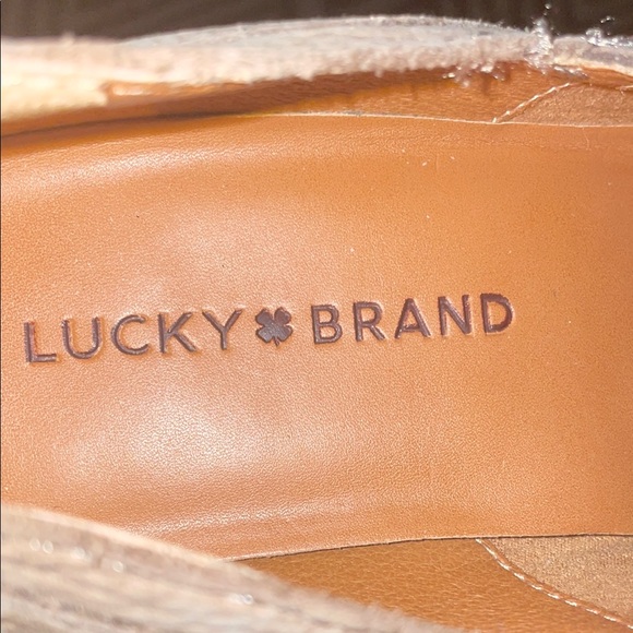 Lucky Brand Taupe Leather Mules - Picture 4 of 6